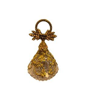 Antique Ormolu Bottle with Stones and Beads